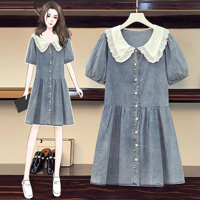 Pregnancy Woman Dress Summer Dress 2021 New Loose Foreign Pie Age Denim Foreign Dress Superior Pregnant Woman Summer Dress Summer