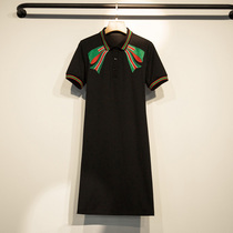 Maternity dress 2020 summer new simple fashion temperament comfortable breathable thin medium-long lapel dress