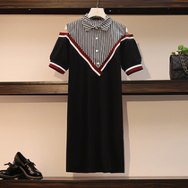 Pregnancy Maternity Dress 2021 Summer Dress Dress New slim Fashion stripe splicing Belly Cuts and Shoulder Dress Individuality