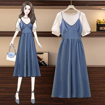 Pregnancy Woman Dress Summer Suit Summer 2021 New Superior Long Skirt Braces Skirt Summer Casual Tennis Red pregnant woman Libra dress