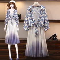 Pregnancy maternity dress 2021 new gig bird gnet red fashion Two sets of slim fit dress Damp Spring Summer Dress