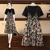 Pregnancy Woman Dress Summer Clothing Fake Two Dress Dress 2021 New Korean Version Loose Display Slim European and American Wind Summer Skirt Summer