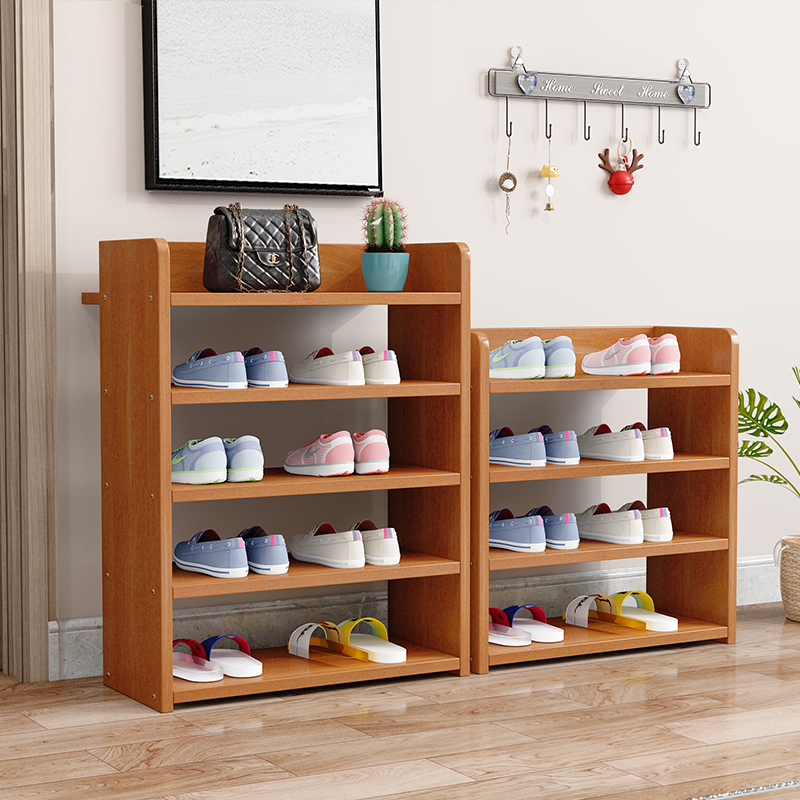 Shoe shelf simple door narrow small household economical multi-storey student dormitory large-capacity vertical doorless shoe cabinet