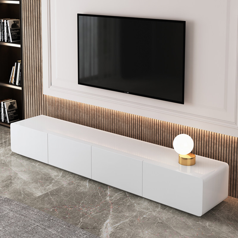 Tea cabinet tea combined modern minimal white paint 1 0 m 1 2 m cabinet small household living room save space