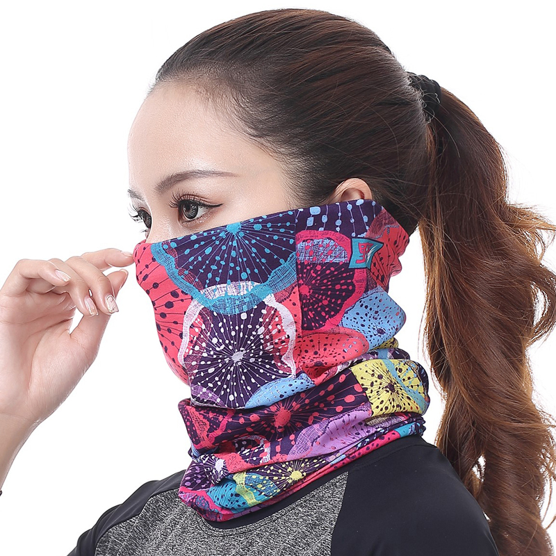 Longshidi Summer bike riding headscarf sunscreen sunscreen Windproof Neck sleeve seamless face towels Men and women Sports thin
