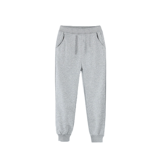 男童灰色运动裤加绒加厚校裤儿童棉裤外穿女童藏青小学生校服裤子