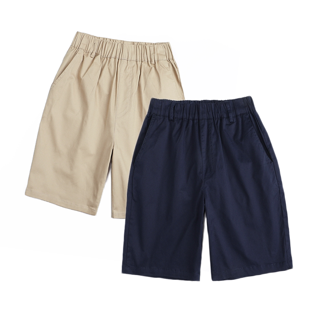 Boys' khaki shorts that won't pill or fade