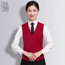 Custom tooling vest female autumn volunteer waiter casual blazer sleeveless mens overalls