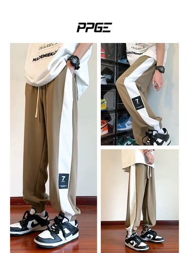 Мужские летние модные штаны для отдыха, 2025 года, США, свободный прямой крой