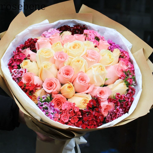 День Святого Валентина Красная Роза Букет день рождения цветочный экспресс доставка Tongcheng Hefei Changsha nanjing nanjing guiyang guiyang Цветочный магазин