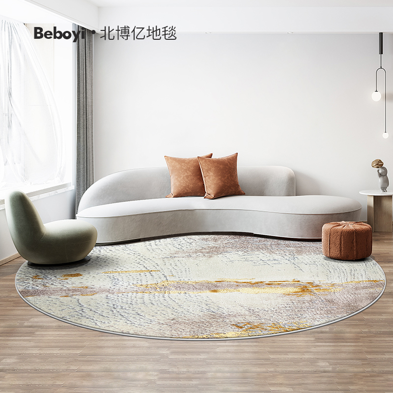 North Bobo 100 million Round Carpet Living Room Light Lavish Tea Blanket Computer Chair Ground Mat Nordic Wind Bedroom American Bedside Blanket