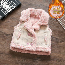 Female baby Winter new warm anti-chilling thickened with gush horse chia jacket 3 years and half girl winter clothing 2 blouses