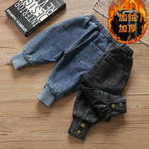 Girl Jeans Autumn Winter Clothing 3 Children Autumn Clothes 2 Year Old New Pants Middle Boy Baby Autumn Korean version Little girl