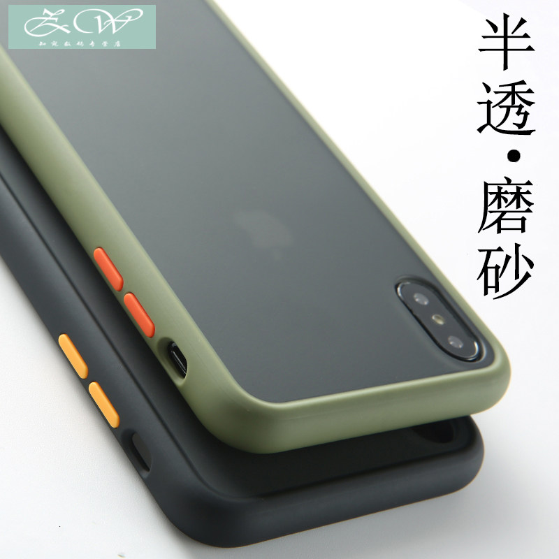 Applicable to Apple X mobile phone case iPhoneX transparent frost XR full package anti-wreck XsMax protective suit iPhone ultra-thin silicone Xmax soft tide 8X female liquid silicone m