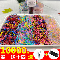 Do not hurt hair Childrens head rope rubber band Color hair rope size rubber band Girl holster tie head high comb New baby