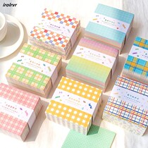 Plaid Poo Sign Paper Brief Cute Hand Tent with high face value convenience to stick with no sticky hand ledger material paper little clear