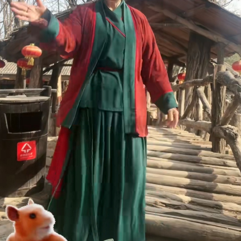 Kaifeng Wangpo's Matchmaker-Style Clothing, Hanfu Stage Costume, Rural Maiden Costume, Theatrical Costume, Restaurant Waiter Performance Outfit