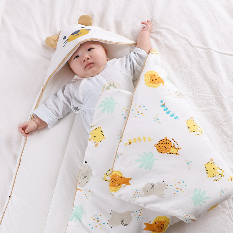 Newborn baby wraps are thickened in spring, autumn and winter, newborns are hugged by the year of the tiger, baby delivery room bag, out-of-the-way bag, summer thin