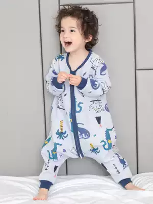 Baby sleeping bag spring and autumn cotton children split legs in autumn and winter thickened baby kick-proof air-conditioned room Four Seasons General