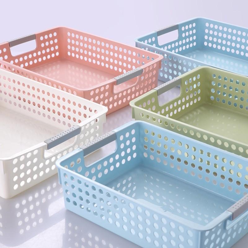 New Day Rectangular Plastic A4 File basket Office containing basket Basket Plastic Frame Subtoy Basket