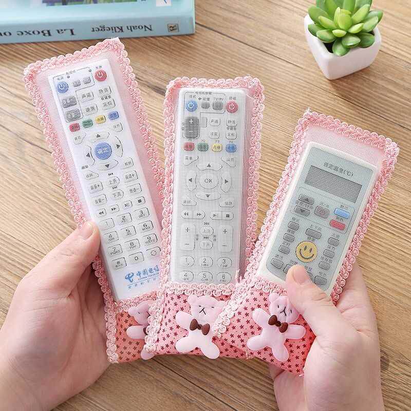 Eurostyle cloth view remote control protective sleeve air conditioning remote control sleeve transparent dust cover cute remote control plate sleeve