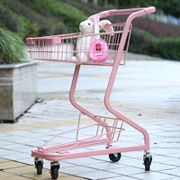 Двойная слоя розовая корзина автомобиль