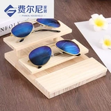 Очки, стенд, многослойный реквизит из натурального дерева, деревянная система хранения, аксессуар