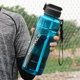 High-Capacity Plastic Water Bottle with Straw for Adults, Pregnant Women, Sports Enthusiasts, Men and Women, 1000ml, ins Style