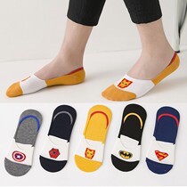 Boat socks Mens short socks Han version Absorb Sweat and deodorant Summer thin Low Gang Shallow Mouth Bean Shoes Invisible Socks Sportman