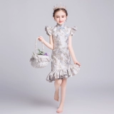 Элитное ципао, детское ханьфу, летнее платье, китайский стиль