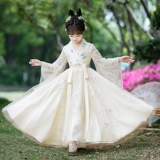 Детское элитное осеннее ханьфу, платье, китайский стиль