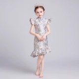 Элитное ципао, детское ханьфу, летнее платье, китайский стиль