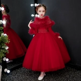 Детское платье, демисезонный наряд маленькой принцессы, элитный манекен головы, наряд для музыкальных выступлений, подарок на день рождения