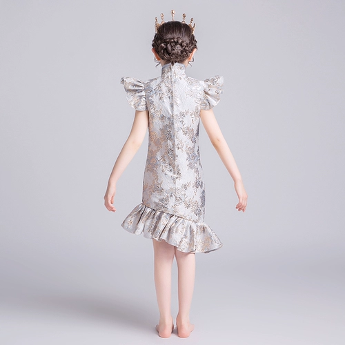 Элитное ципао, детское ханьфу, летнее платье, китайский стиль