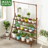 Украшение балкона, деревянная подставка для цветов, полка для комнаты, стол, цветок, 1 внутренний горшок, стойка для суккулентов, зеленый уголок для растений с укропом, детский сад, натуральный