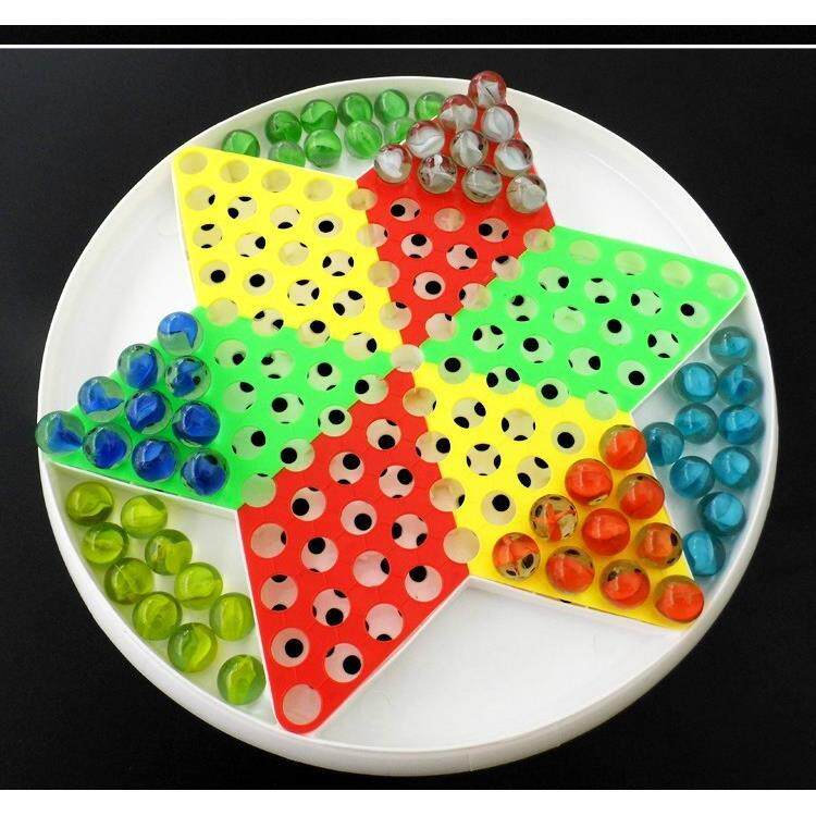 Китайские шашки 跳跳琪跳棋,玻璃球跳棋,玩具,儿童益智玩具,家庭娱乐跳棋 Mapusitom