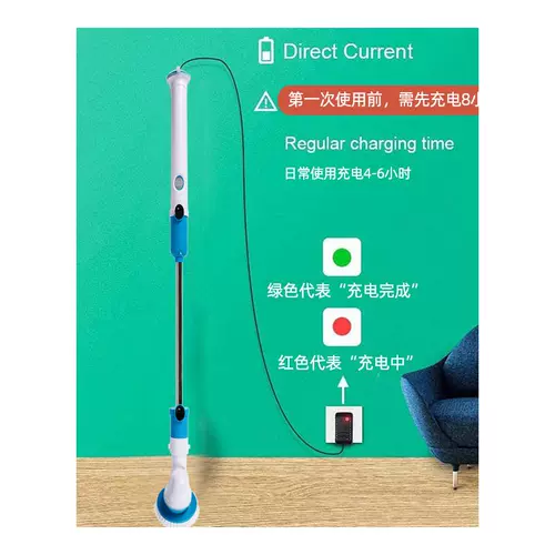 Электрическая очистка артефакта кисти стена плитка плитка на пол длинные ручки твердые волосы многофункциональная кисть для ванной комнаты ванная комната щетка щетка