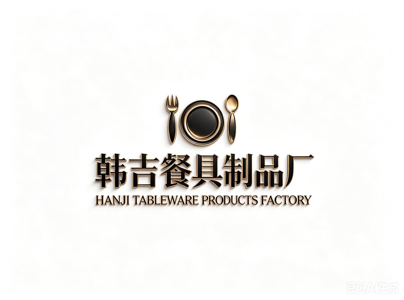 韩吉餐具制品厂的LOGO