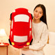 Red car plush toy children's bed pillow doll doll rag doll creative boy birthday gift