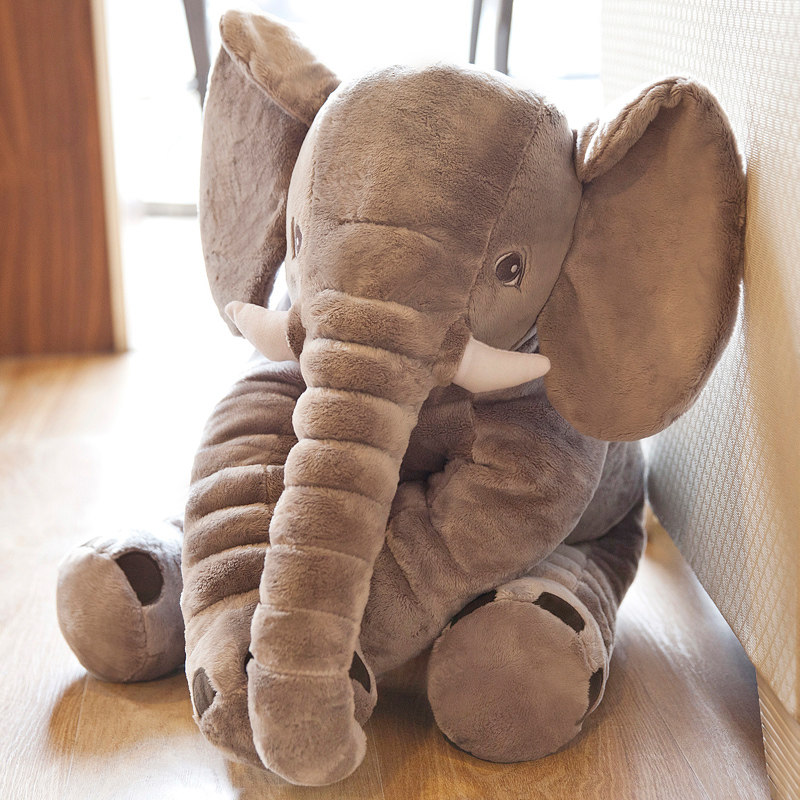 Elephant paparazzi wool suede toy baby appeasement to sleep with pillow head baby accompanied by sleeping doll Children's birthday present female