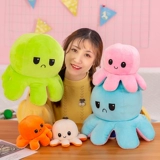 Двусторонная кукла для рыбалки, плюшевая игрушка для мальчиков, осьминог, подарок на день рождения