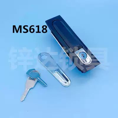 Zinc Da cabinet lock MS618 plane lock distribution cabinet square round door lock MS628 mechanical equipment door lock