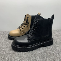 Martens, челси в английском стиле, короткие сапоги, из натуральной кожи, в британском стиле, коллекция 2023 года, мягкая подошва