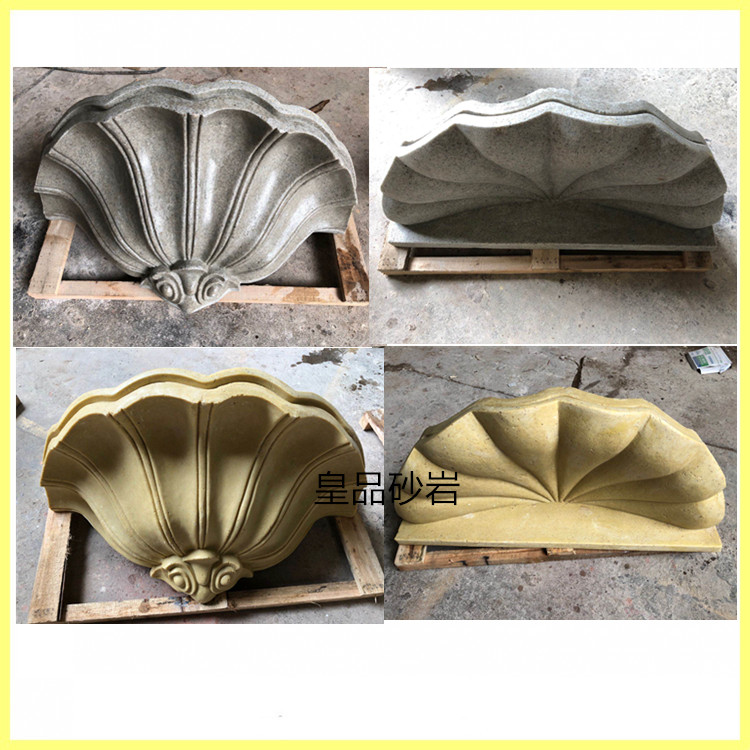 Imperial sandstone half-sided flowerpot European-style background wall relief mural art flower bowl landscape flowerpot fiberglass sculpture