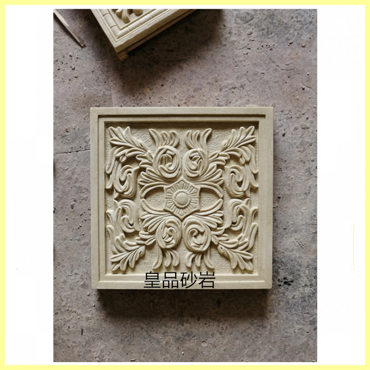 Sandstone relief European sculpture background wall Villa hotel home decoration glass fiber imitation copper factory direct sales