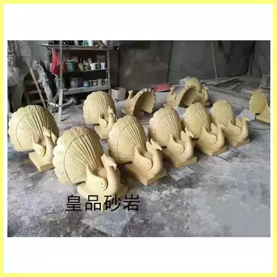 Imperial sandstone peacock spray European fountain outdoor waterscape sculpture factory direct sales