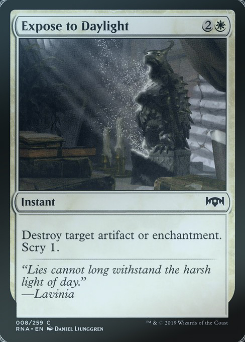 MTG Magic Storm RNA to release white day Expose to Daylight white iron 8 English flash