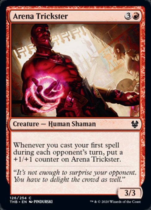 MTG Magic Storm the THB Fighting Arena extortionists Arena Trickster red iron 126 English