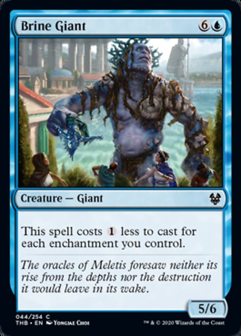 MTG Magic Fengyun THB Marine Giant Brine Giant Blue Iron 44 English