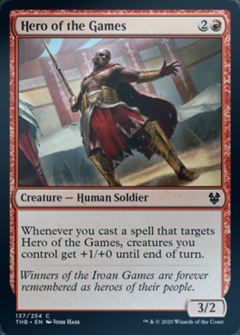MTG Magic Storm the THB Athletic Club Warriors Hero of the Games Red Iron 137 English